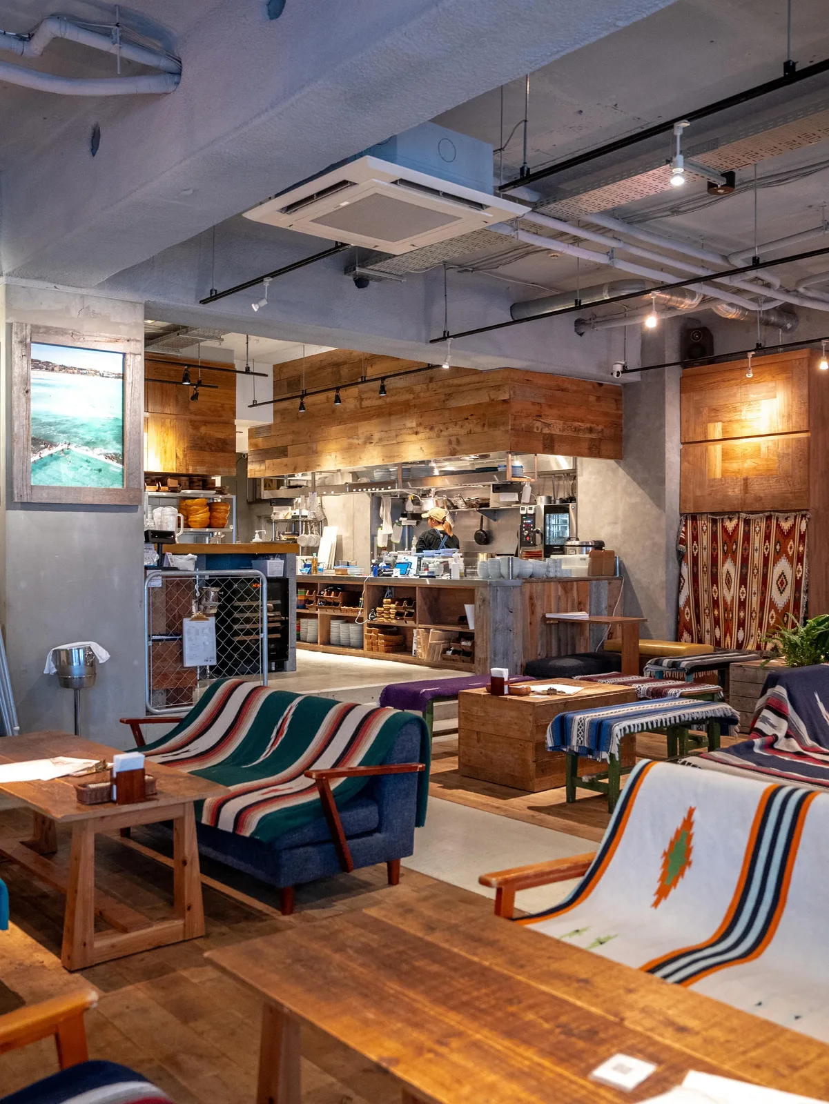 Photo by BONDI CAFE Nakameguro on May 30, 2026. May be an image of sofa, woodwork and indoors.