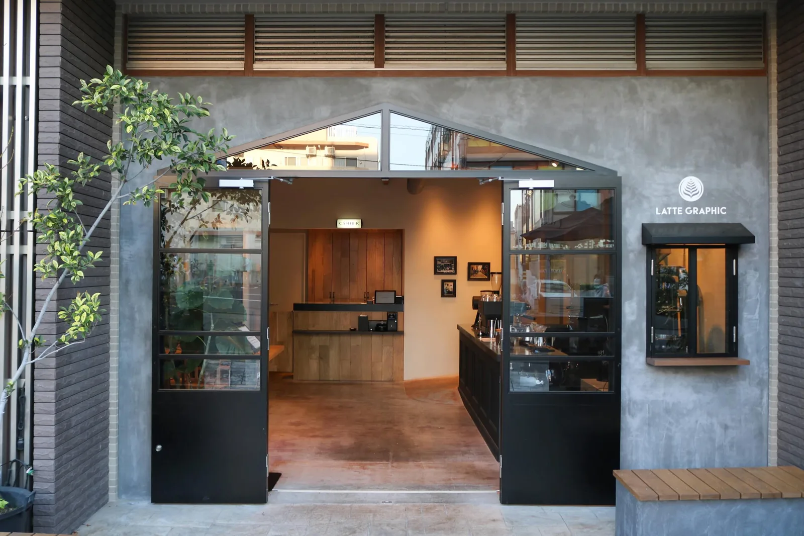Photo by LATTE GRAPHIC on June 05, 2026. May be an image of display case, cornflower, door and text.