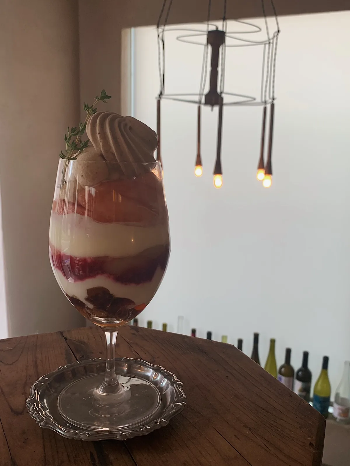 Photo by nie on August 07, 2026. May be an image of strawberry, cake, chocolate mousse and text.