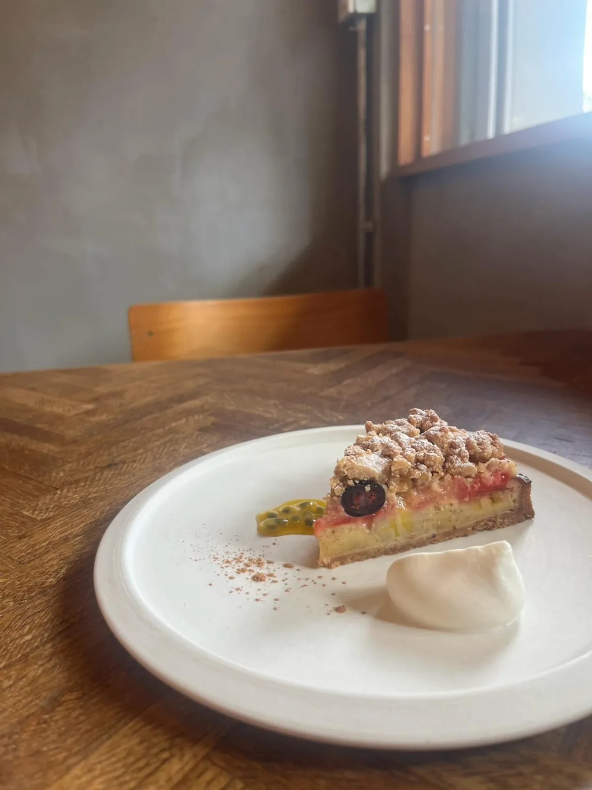 Photo by yohak on June 18, 2026. May be an image of cake, tart and text.
