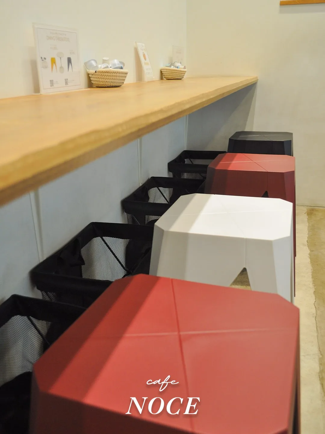 Photo shared by カフェノーチェ下北沢店 on July 22, 2026 tagging @noce_official. May be an image of sink, kitchenware, placemat, ottoman, indoors and text.