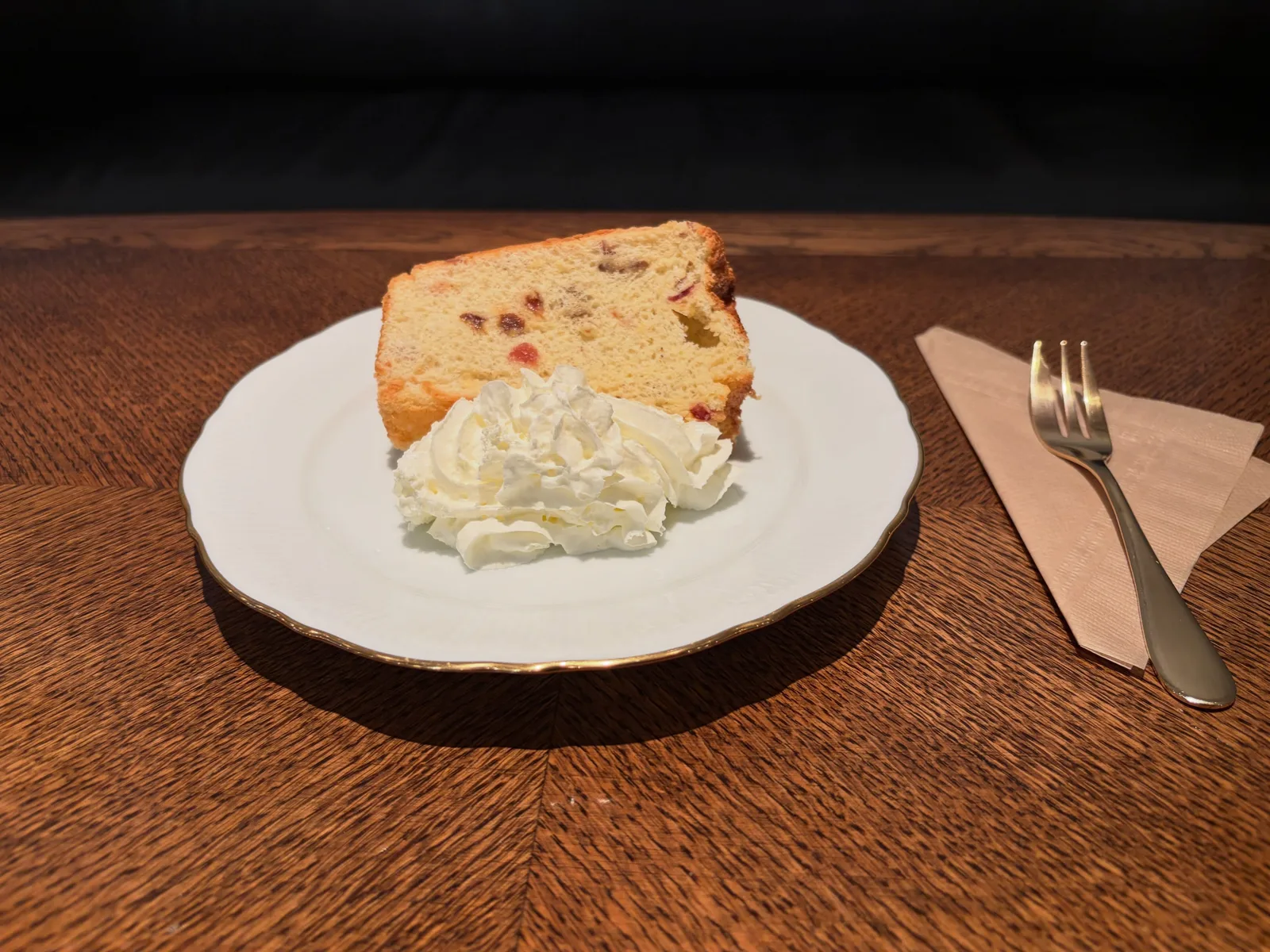 Photo by CAL COFFEE CLUB in Cal Coffee Club. May be an image of chiffon cake, baked goods, fork and text.