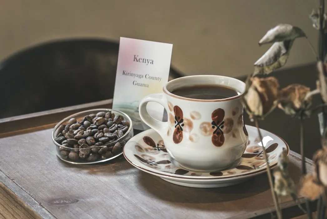 Photo by Tomarigi coffee/川越 on July 30, 2026. May be an image of coffee cup, coffee maker, coffee, cappuccino, saucer, tea, cup and text.