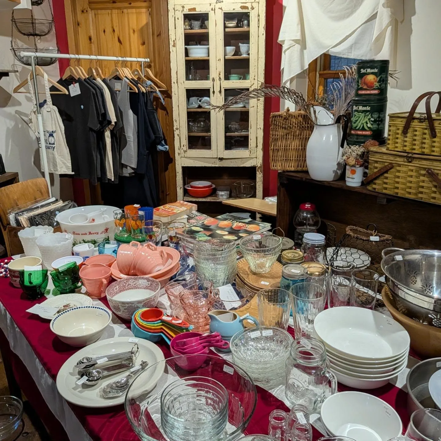 Photo by NEST Baking Company on August 06, 2026. May be an image of tablecloth, cabinet, kitchenware, chinaware and text.