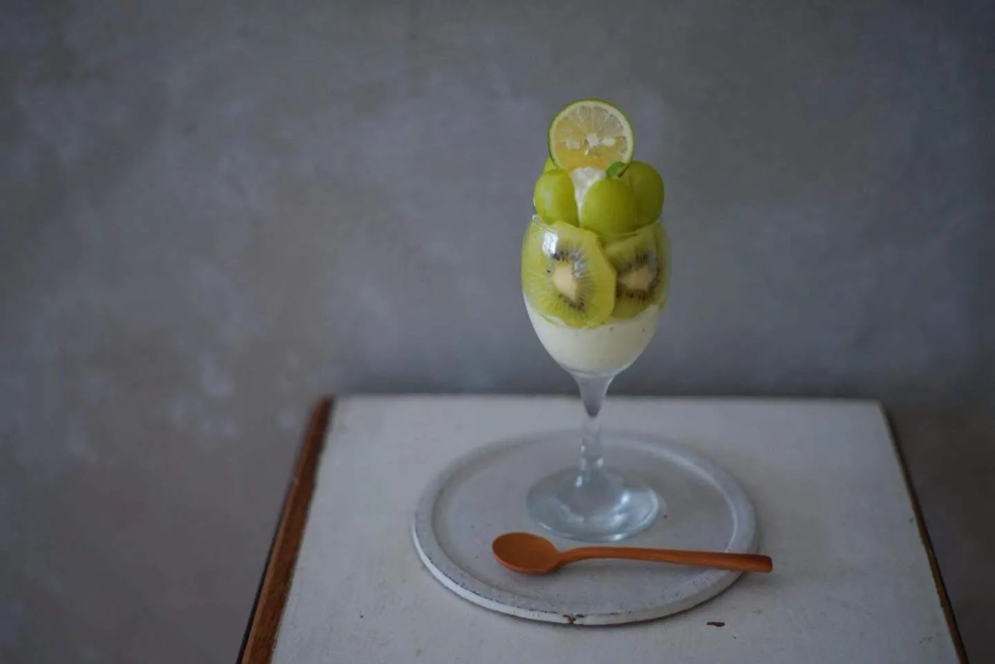 Photo by cafe CONVERSION in Cafe Gallery Conversion with @cafe__conversion. May be an image of dessert, fruit cocktail, tableware and text.